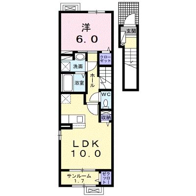 メルベイユ 203【管理NO：1-025937701-02030】 ★家具家電は申し込み後に搬入します★ ★2026年09月上旬入居可能★の物件画像