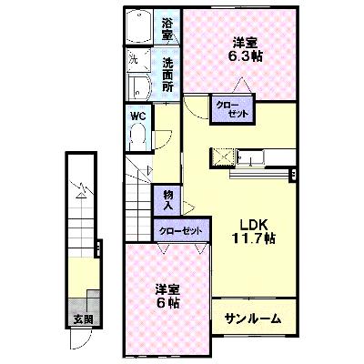 フェリーチェ・ヴィータ 122【管理NO：1-015705701-02020】 ★家具家電は申し込み後に搬入します★ ★2026年08月下旬入居可能★の物件画像