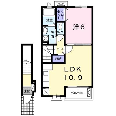 北斗七星 202【管理NO：1-017755901-02020】 ★家具家電は申し込み後に搬入します★ ★2026年08月下旬入居可能★の物件画像