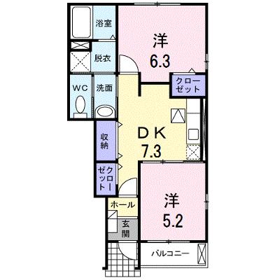 ポラリス・ガーデン　ウエスト 104【管理NO：1-014764001-01040】 ★家具家電は申し込み後に搬入します★ ★2026年09月上旬入居可能★の物件画像