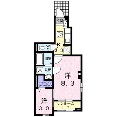 クラール　大島　Ｂ 101【管理NO：1-027458002-01010】 ★家具家電は申し込み後に搬入します 2026年08月下旬入居可能の物件画像