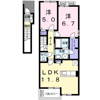 アルドール 201【管理NO：1-022959701-02010】 ★家具家電は申し込み後に搬入します 2026年10月上旬入居可能の物件画像
