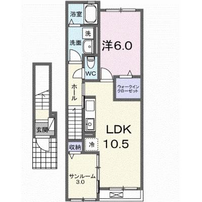 フィオラ 204【管理NO：1-027698301-02040】 ★家具家電は申し込み後に搬入します 2026年08月下旬入居可能の物件画像