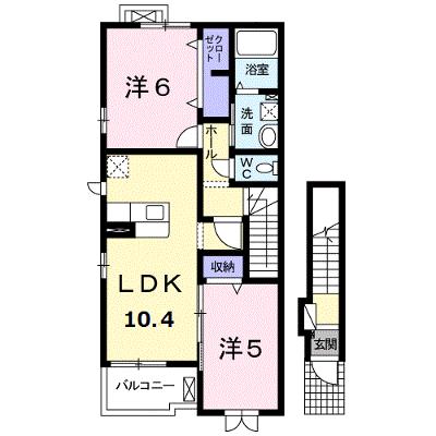 エバーローレル 201【管理NO：1-023404501-02010】 ★家具家電は申し込み後に搬入します★の物件画像