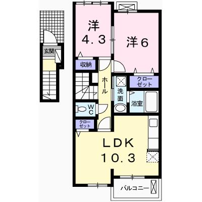 ラフレシール・ベルⅢ 202【管理NO：1-023052102-02020】 ★家具家電は申し込み後に搬入します 2026年09月中旬入居可能の物件画像