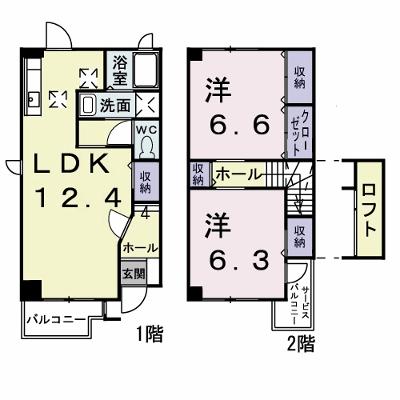 アウローラＢ 101【管理NO：1-011878102-01010】 ★家具家電は申し込み後に搬入します★ ★2026年11月下旬入居可能★の物件画像