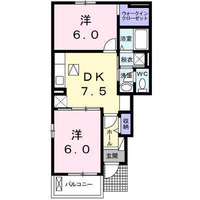 Ｈｅａｒｔ未来Ⅱ　Ｂ 101【管理NO：1-020684901-01010】 ★家具家電は申し込み後に搬入します★の物件画像