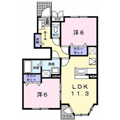 セントレア・ＴＡＭＡＴＵ　Ａ 102【管理NO：1-012632601-01020】 ★家具家電は申し込み後に搬入します★の物件画像