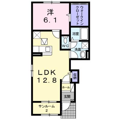 ブリリアント　Ⅱ 101【管理NO：1-025727502-01010】 ★家具家電は申し込み後に搬入します★の物件画像