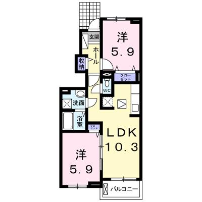 メゾン　オウル 102【管理NO：1-021878001-01020】 ★家具家電は申し込み後に搬入します 2026年10月中旬入居可能の物件画像