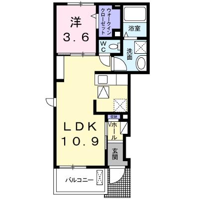 サフラン　Ｃ 101【管理NO：1-020467901-01010】 ★家具家電は申し込み後に搬入します★ ★2026年11月下旬入居可能★の物件画像