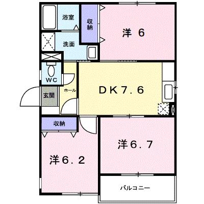 ブランシェ髙森 201【管理NO：1-007564801-02010】 ★家具家電は申し込み後に搬入します★ ★2026年10月中旬入居可能★の物件画像
