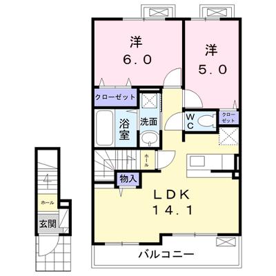 ルミナス　サードⅠ 202【管理NO：1-024278901-02020】 ★家具家電は申し込み後に搬入します★ ★2026年08月下旬入居可能★の物件画像