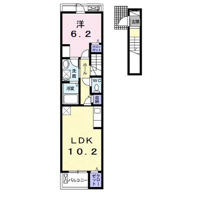 アルカンシエル 205【管理NO：1-026711901-02050】 ★家具家電は申し込み後に搬入します★ ★2026年08月下旬入居可能★の物件画像