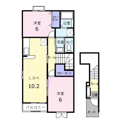 ウエストヒルズＣ 201【管理NO：1-014202603-02010】 ★家具家電は申し込み後に搬入します 2026年08月中旬入居可能の物件画像