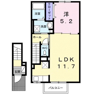 ベルエア上天神Ａ 202【管理NO：1-026708301-02020】 ★家具家電は申し込み後に搬入します★の物件画像