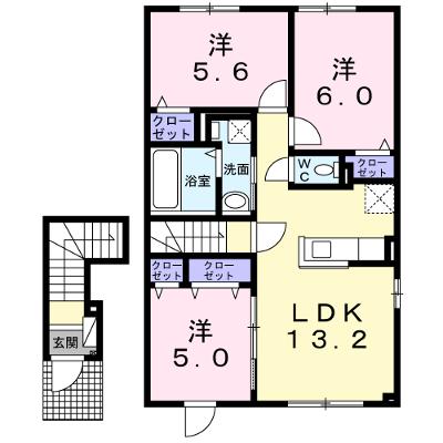 Ｅｖｉｔａ（エヴィタ） 204【管理NO：1-027301301-02040】 ★家具家電は申し込み後に搬入します★ ★2026年09月中旬入居可能★の物件画像