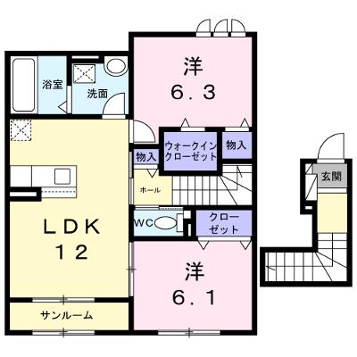 ソレアード 204【管理NO：1-028741901-02040】 ★家具家電は申し込み後に搬入します★ ★2027年01月下旬入居可能★の物件画像