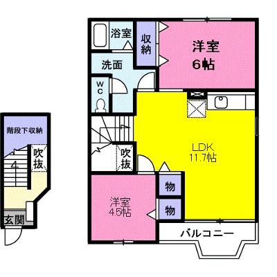 フェアリーガーデン 203【管理NO：1-010862301-02030】 ★家具家電は申し込み後に搬入します★ ★2026年09月中旬入居可能★の物件画像