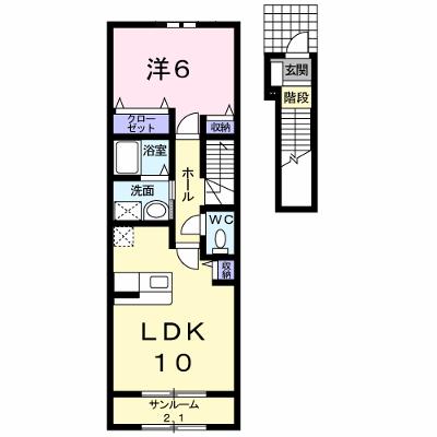 ルーラル・シーン 202【管理NO：1-017250901-02020】 ★家具家電は申し込み後に搬入します★の物件画像