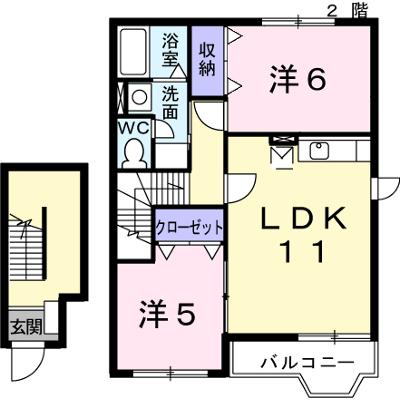 フラワーズＡ 205【管理NO：1-010487001-02040】 ★家具家電は申し込み後に搬入します★ ★2026年11月上旬入居可能★の物件画像