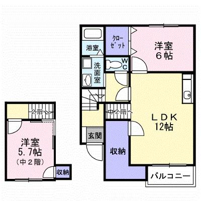 メゾンフォレスタ 203【管理NO：1-010461401-02030】 ★家具家電は申し込み後に搬入します 2026年08月下旬入居可能の物件画像
