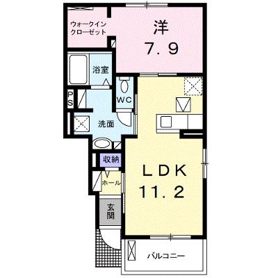 イーグルスⅠ 104【管理NO：1-020569701-01040】 ★家具家電は申し込み後に搬入します 2026年08月上旬入居可能の物件画像