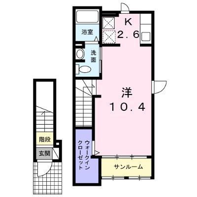 グラン 204【管理NO：1-020517501-02040】 ★家具家電は申し込み後に搬入します 2026年08月下旬入居可能の物件画像