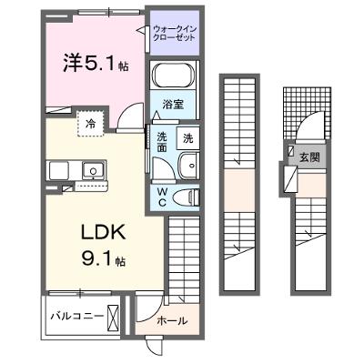 ドゥー・メゾン幕張本郷　Ⅱ 303【管理NO：1-027936902-03030】 ★家具家電は申し込み後に搬入します 2026年08月上旬入居可能の物件画像
