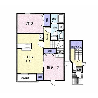 ローマアリエスＦ 203【管理NO：1-012503903-02030】 ★家具家電は申し込み後に搬入します★の物件画像