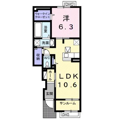 プルメリアガーデン 103【管理NO：1-027088402-01030】 ★家具家電は申し込み後に搬入します★ ★2026年09月中旬入居可能★の物件画像