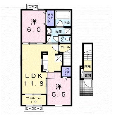 Ｐｏ　Ｐｏ　月 202【管理NO：1-022045102-02020】 ★家具家電は申し込み後に搬入します 2026年08月下旬入居可能の物件画像