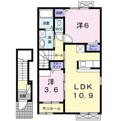 ルージュ　エレガンテ 203【管理NO：1-018320201-02030】 ★家具家電は申し込み後に搬入します 2026年08月中旬入居可能の物件画像