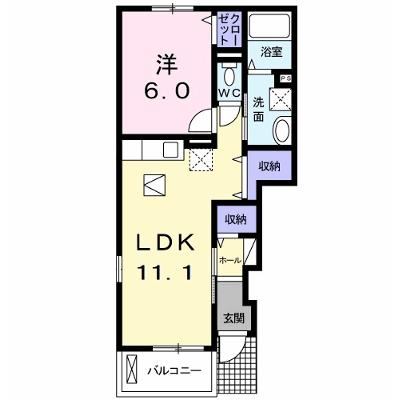 ベル　ジュネス　Ⅰ 101【管理NO：1-018258301-01010】 ★家具家電は申し込み後に搬入します★ ★2026年09月中旬入居可能★の物件画像