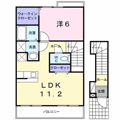 アヴニール　Ⅱ 202【管理NO：1-014181402-02020】 ★家具家電は申し込み後に搬入します★ ★2026年08月中旬入居可能★の物件画像