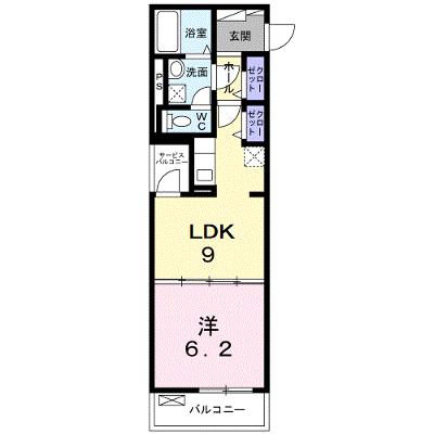 リズミン 103【管理NO：1-024815801-01030】 ★家具家電は申し込み後に搬入します★ ★2026年08月上旬入居可能★の物件画像