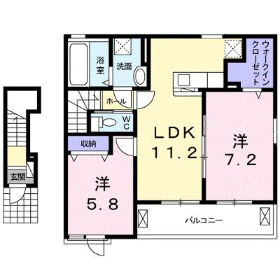 ソレイユ西貝 202【管理NO：1-024861601-02020】 ★家具家電は申し込み後に搬入します★の物件画像