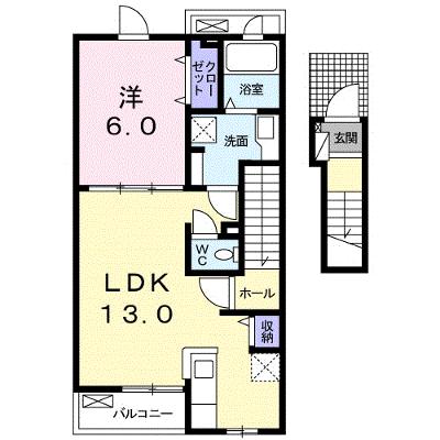 プルメリア 203【管理NO：1-024601601-02030】 ★家具家電は申し込み後に搬入します★の物件画像