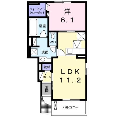 グランディアス．Ⅵ 103【管理NO：1-022336502-01030】 ★家具家電は申し込み後に搬入しますの物件画像