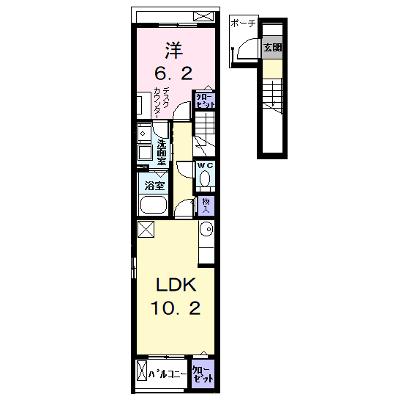 プチ・アルジャンⅢ 202【管理NO：1-027832901-02020】 ★家具家電は申し込み後に搬入します 2026年08月中旬入居可能の物件画像