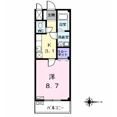 ＮＯＶＡ　（ノバ 201【管理NO：1-013007301-02010】 ★家具家電は申し込み後に搬入します★ ★2026年08月下旬入居可能★の物件画像