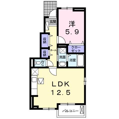 プラシード・サウス 101【管理NO：1-018343701-01010】 ★家具家電は申し込み後に搬入します★ ★2026年08月中旬入居可能★の物件画像