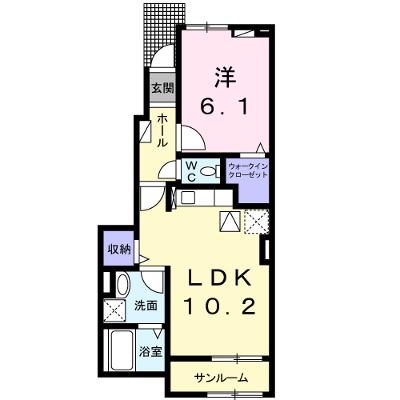 オレンジガーデンＡ 102【管理NO：1-026704601-01020】 ★家具家電は申し込み後に搬入します★ ★2026年08月下旬入居可能★の物件画像
