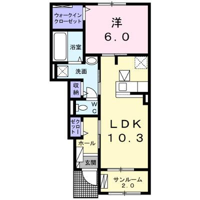 プラティーヌ・ドゥ 103【管理NO：1-026442002-01030】 ★家具家電は申し込み後に搬入しますの物件画像