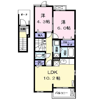 フローラル大野木 201【管理NO：1-023423501-02010】 ★家具家電は申し込み後に搬入します★ ★2026年08月下旬入居可能★の物件画像