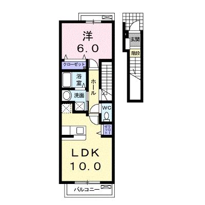 メゾンパレェ 202【管理NO：1-012750301-02020】 ★家具家電は申し込み後に搬入します★の物件画像