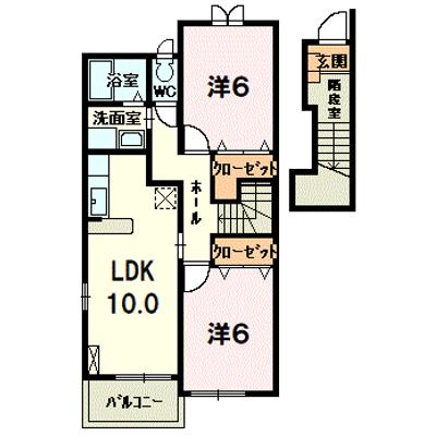サンリッチ　Ⅱ 202【管理NO：1-012651802-02020】 ★家具家電は申し込み後に搬入します★ ★2026年08月中旬入居可能★の物件画像