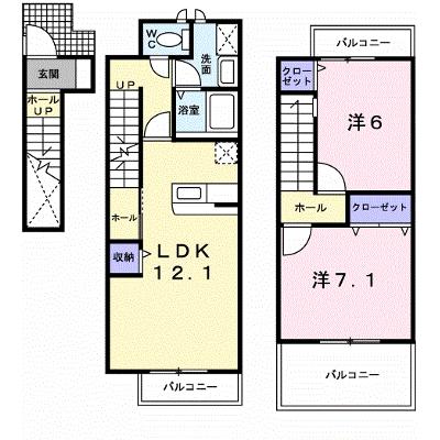 エスポワール・エル 205【管理NO：1-011787201-02040】 ★家具家電は申し込み後に搬入します★ ★2026年09月上旬入居可能★の物件画像