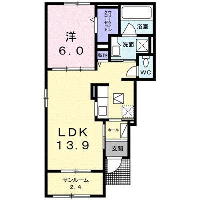 グレイスフラワーⅠ 101【管理NO：1-024821601-01010】 ★家具家電は申し込み後に搬入します 2026年08月下旬入居可能の物件画像
