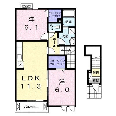アルモニーⅠ 202【管理NO：1-016667201-02020】 ★家具家電は申し込み後に搬入します★ ★2026年09月下旬入居可能★の物件画像